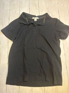 Rebecca Malone Black Short-Sleeve Polo Shirt